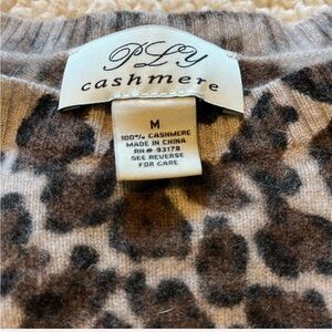Ply Cashmere Animal Leopard Print Sweater